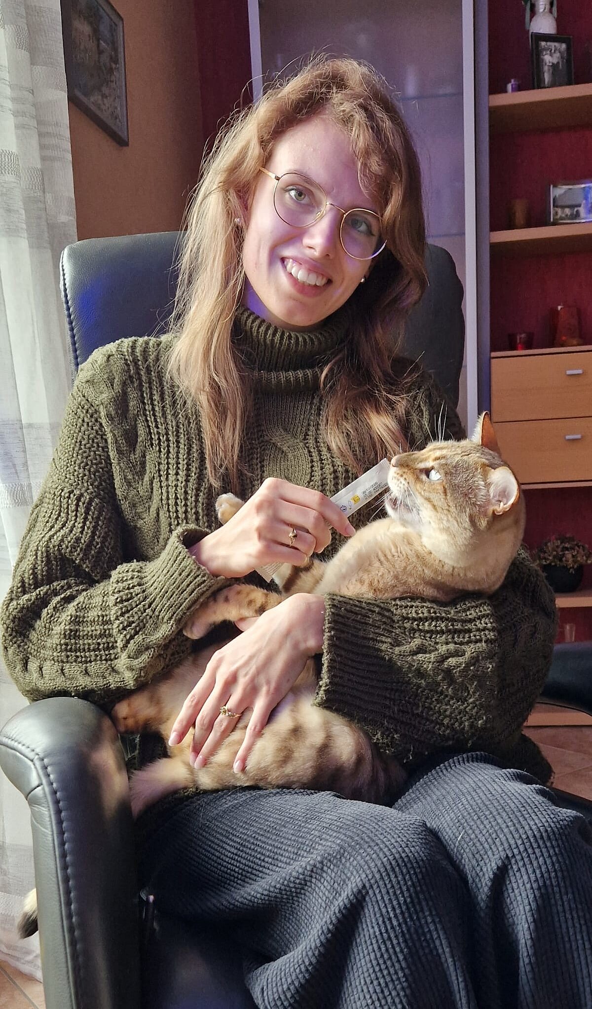 Celine und Katze